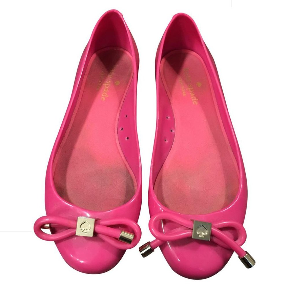 Kate Spade Pink Juliana Rubber Flats